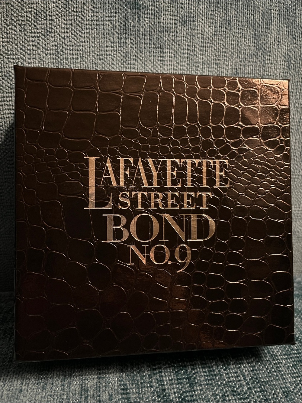 New Lafayette Street Bond No.9 Box - Black Croc Embossed. For 50 ml size bottle